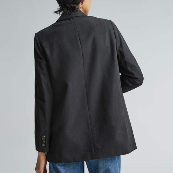 Everlane the tencel oversized blazer in black Size 2 - Picture 9 of 10